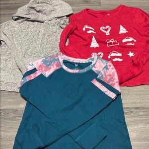 SO Teal and Pink Long Sleeve Tee**